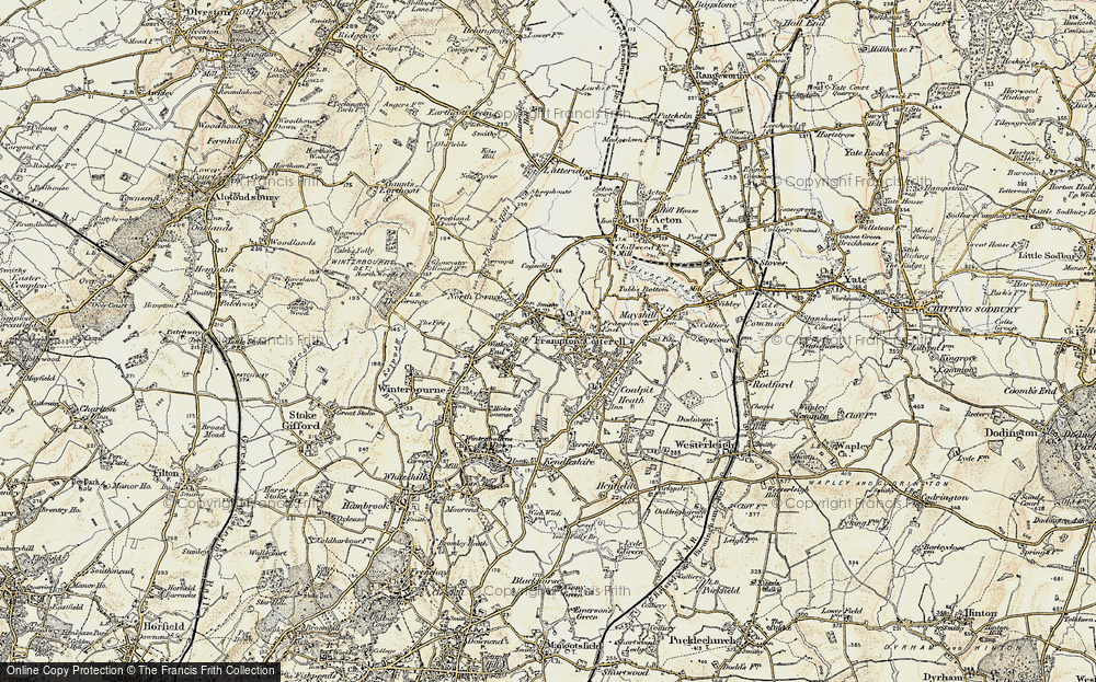 Old Map of Frampton Cotterell, 1899 in 1899