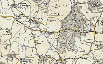 Old map of Frampton Court in 1899-1900