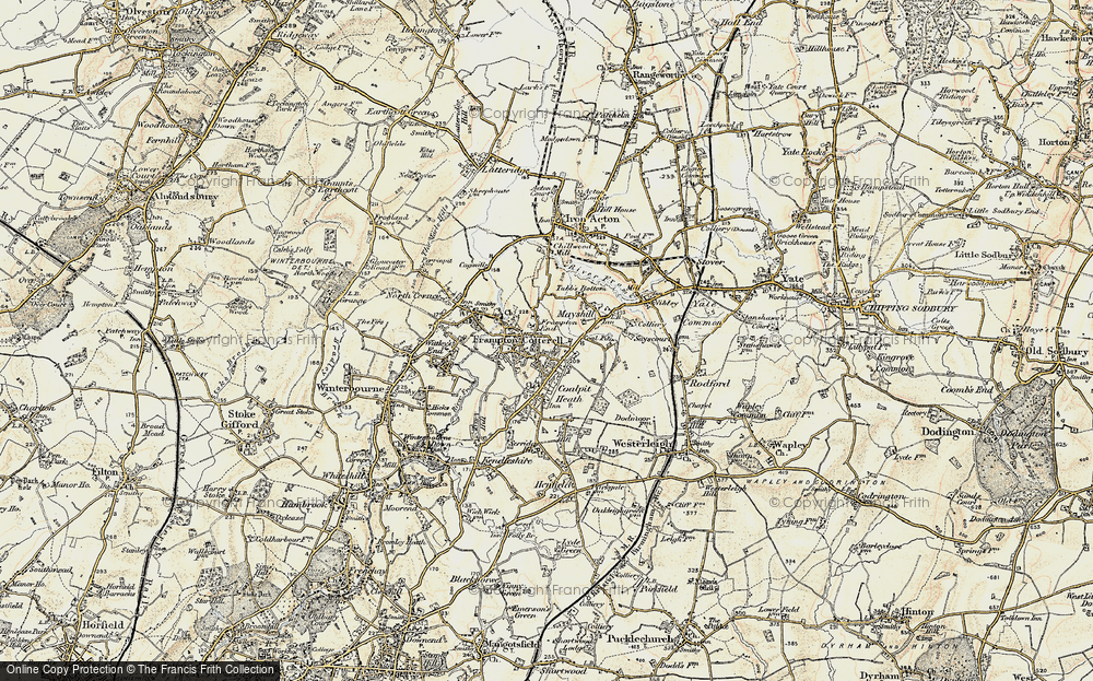 Old Map of Frampton End, 1899 in 1899