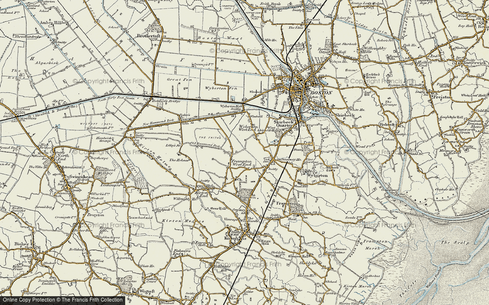 Old Map of Frampton West End, 1902 in 1902