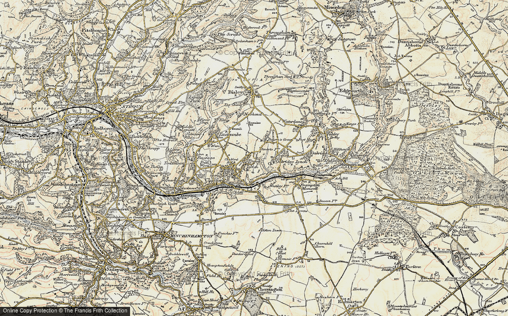 Old Map of France Lynch, 1898-1899 in 1898-1899