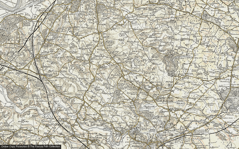 Old Map of Frandley, 1902-1903 in 1902-1903