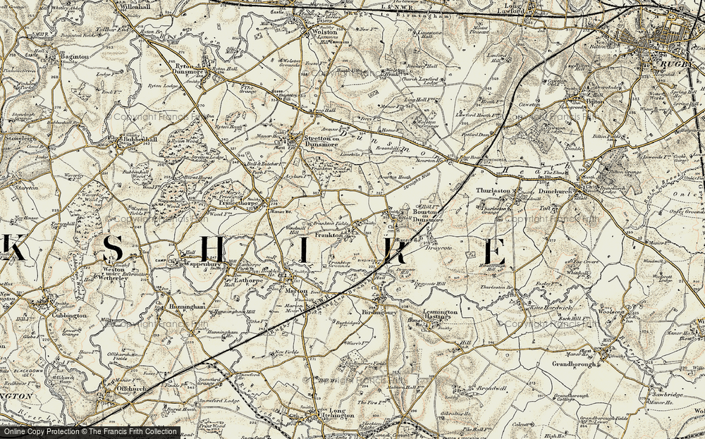 Old Map of Frankton, 1901-1902 in 1901-1902