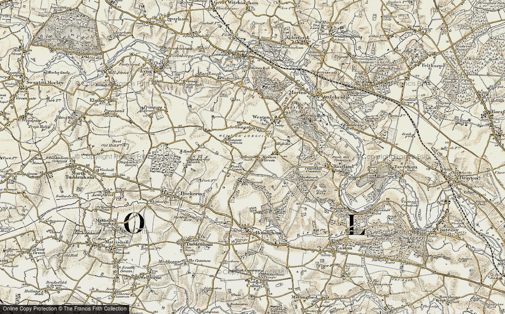 Old Map of Frans Green, 1901-1902 in 1901-1902