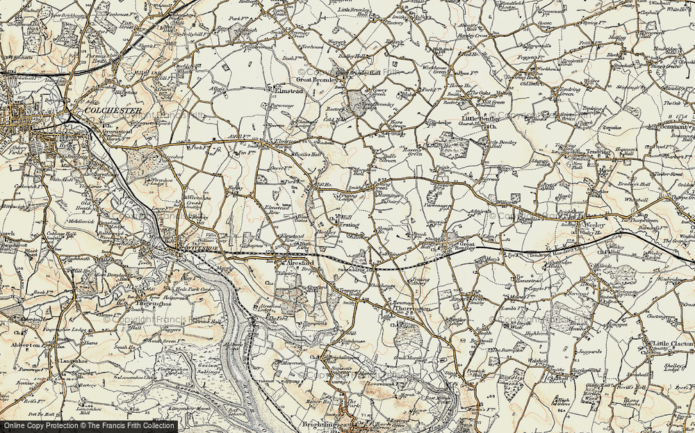Old Map of Frating, 1898-1899 in 1898-1899