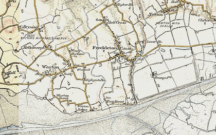 Old map of Freckleton in 1903