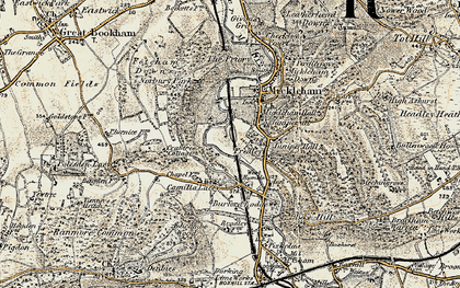 Old map of Fredley in 1898-1909