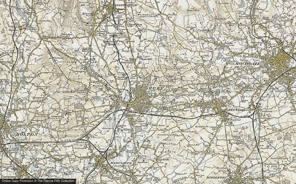 Old Map of Free Town, 1903 in 1903