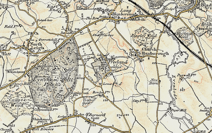 Old map of Freeland in 1898-1899