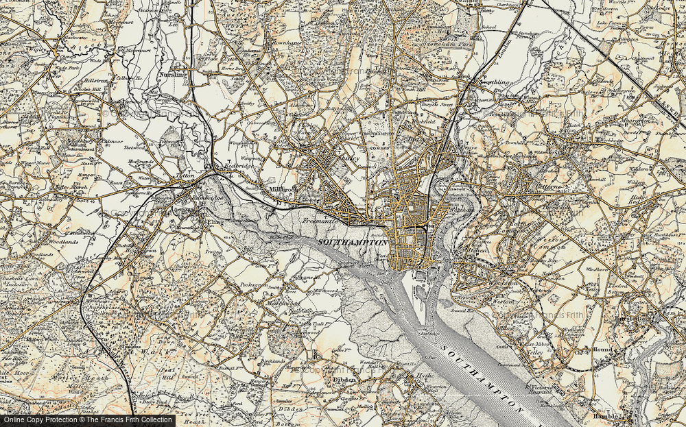 Old Map of Freemantle, 1897-1909 in 1897-1909