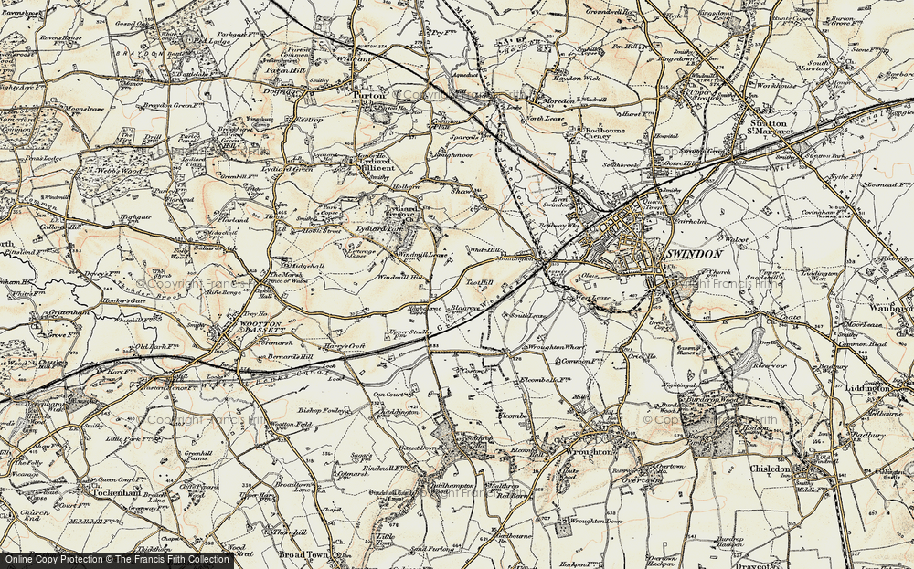 Old Map of Freshbrook, 1897-1899 in 1897-1899
