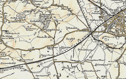 Old map of Freshbrook in 1897-1899