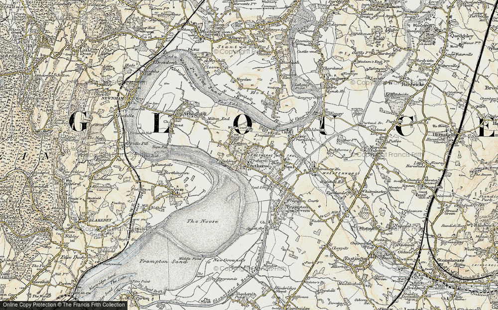 Old Map of Fretherne, 1898-1900 in 1898-1900