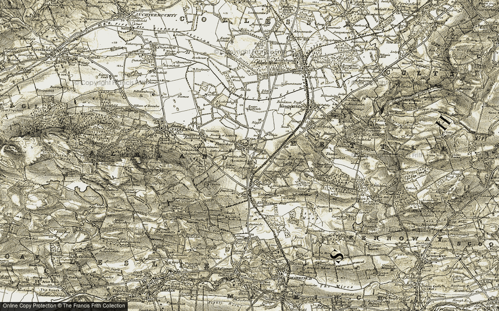 Old Map of Freuchie, 1906-1908 in 1906-1908