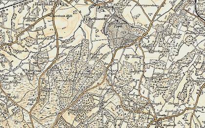 Old map of Friar's Gate in 1898