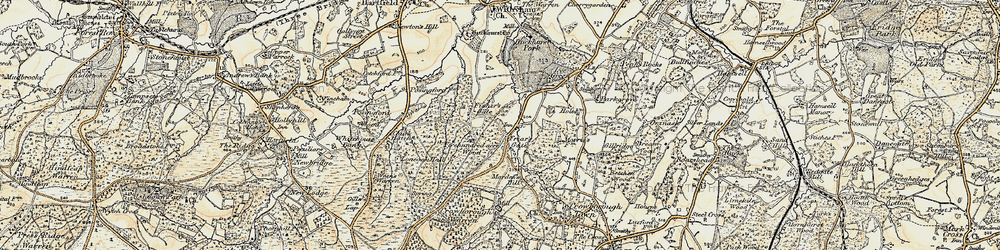 Old map of Friar's Gate in 1898