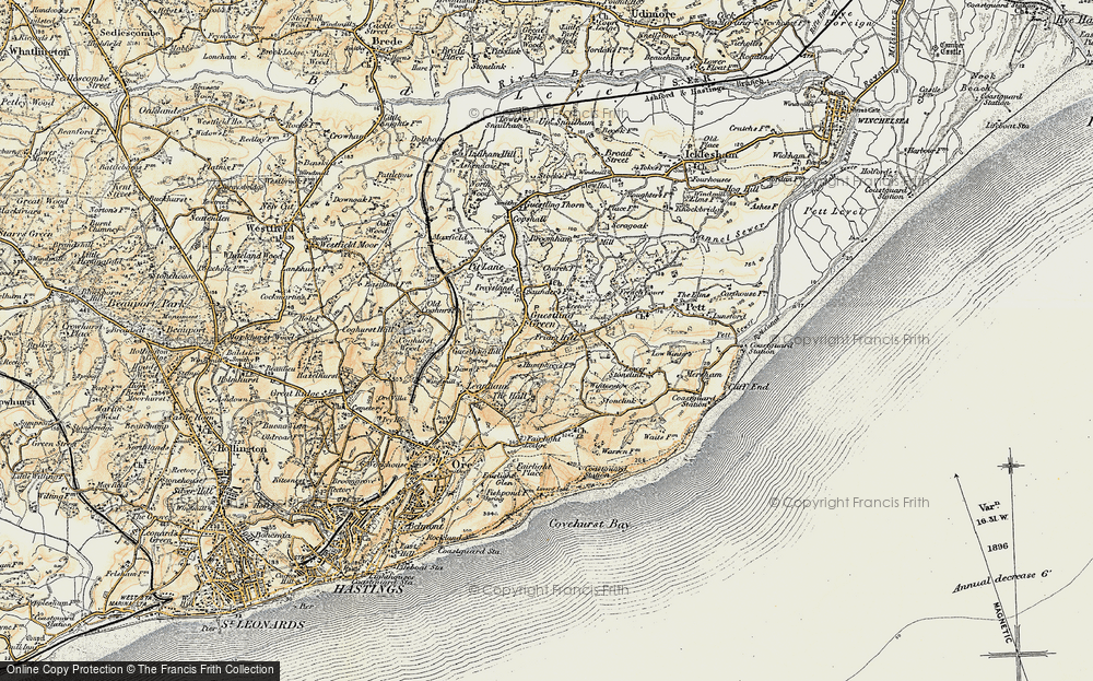 Old Map of Friar's Hill, 1898 in 1898