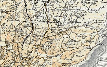 Old map of Friar's Hill in 1898
