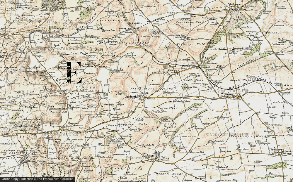 Old Map of Fridaythorpe, 1903-1904 in 1903-1904