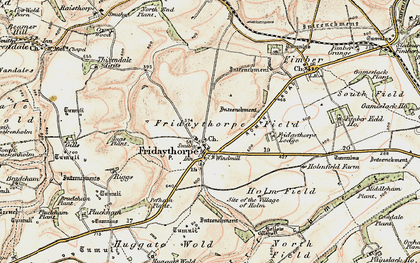 Old map of Fridaythorpe in 1903-1904
