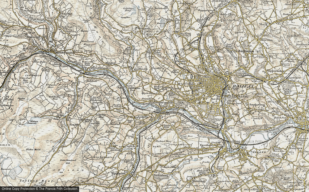 Old Map of Friendly, 1903 in 1903