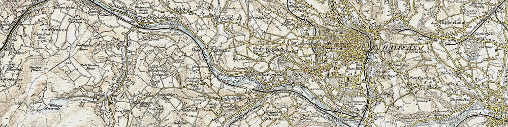 Old map of Friendly in 1903