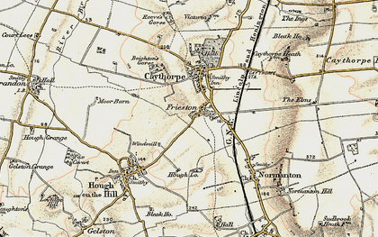 Old map of Frieston in 1902-1903