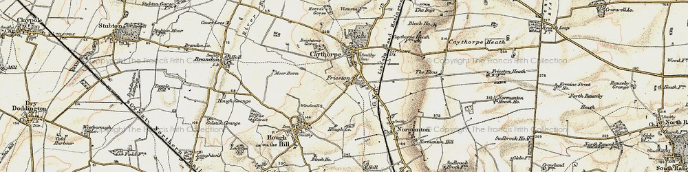 Old map of Frieston in 1902-1903