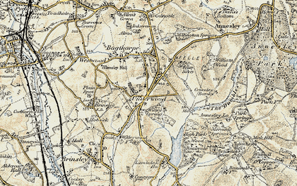 Old map of Friezeland in 1902