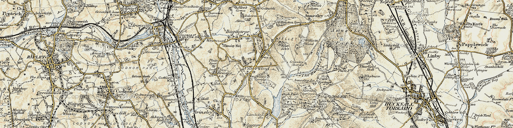 Old map of Friezeland in 1902