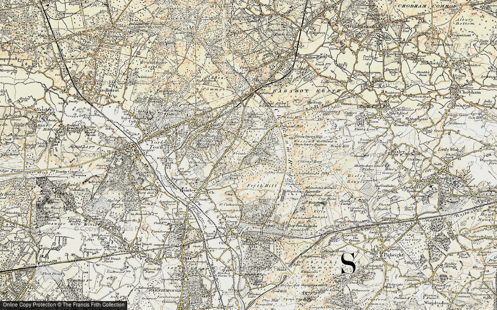 Old Map of Frimley Ridge, 1897-1909 in 1897-1909