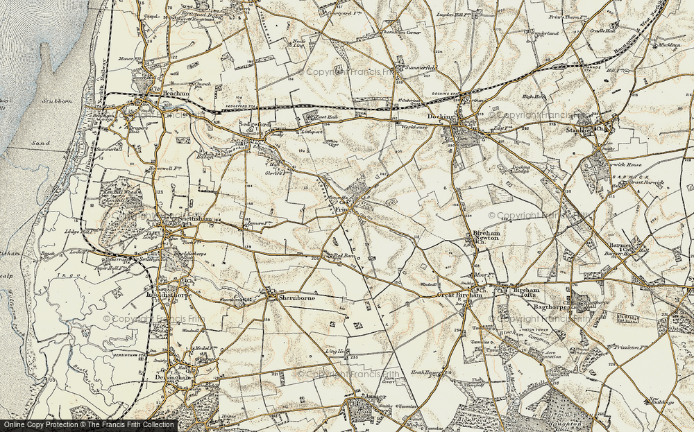 Old Map of Fring, 1901-1902 in 1901-1902