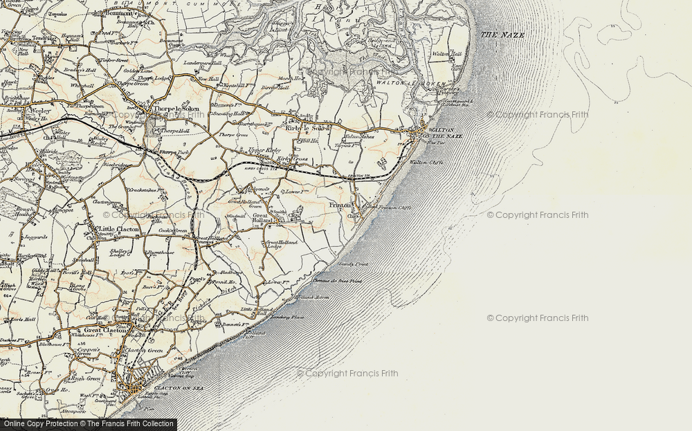 Old Map of Frinton-On-Sea, 0-1899 in 0-1899