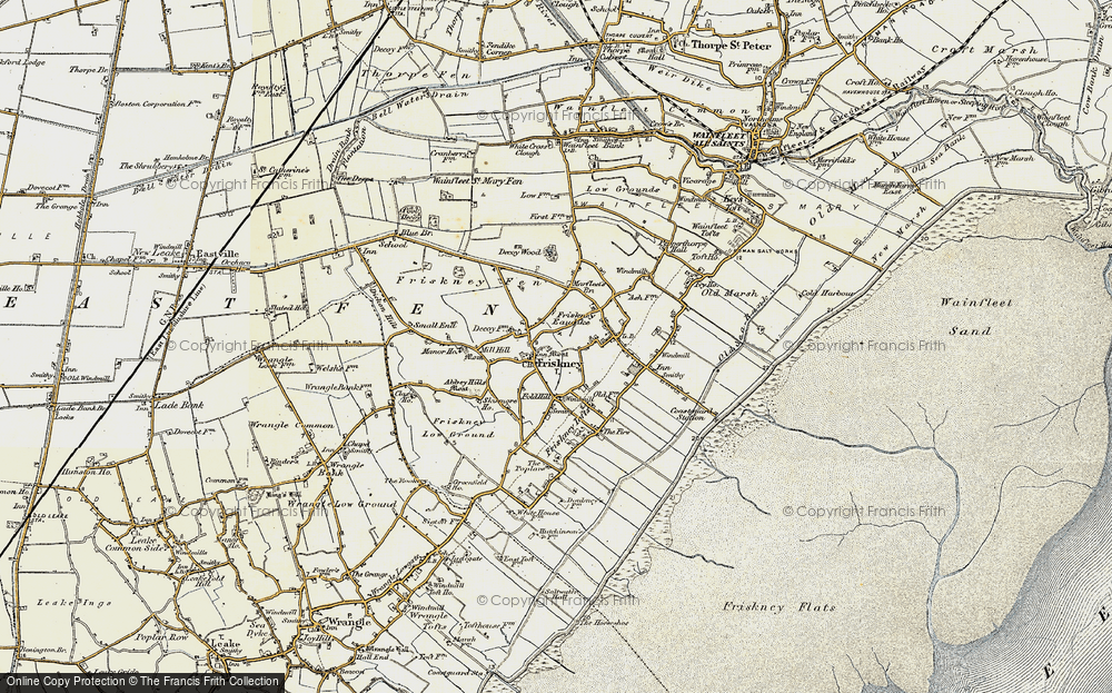Old Map of Friskney, 1901-1903 in 1901-1903