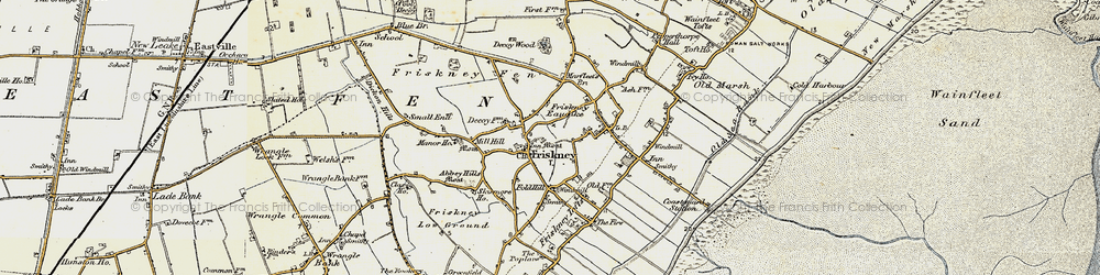Old map of Friskney in 1901-1903