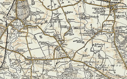 Old map of Friston in 1898-1901