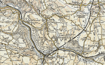 Old map of Briars, The in 1902