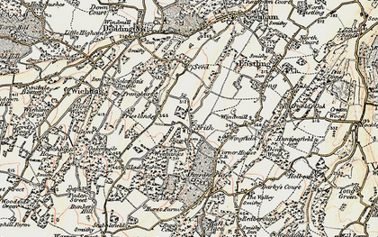 Old map of Frith in 1897-1898