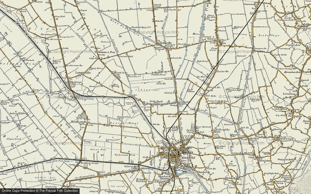 Old Map of Frith Bank, 1901-1902 in 1901-1902