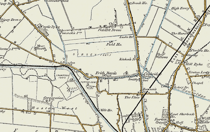 Old map of Frith Bank in 1901-1902