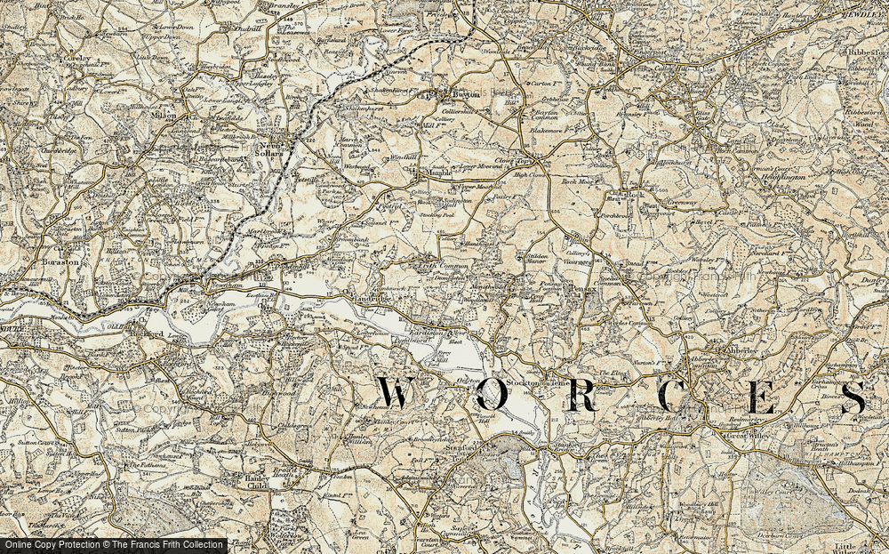 Old Map of Frith Common, 1901-1902 in 1901-1902