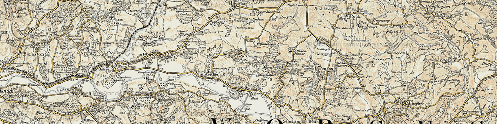 Old map of Frith Common in 1901-1902