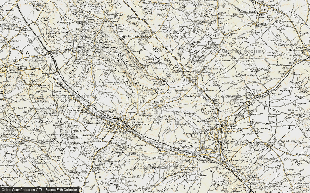 Old Map of Frithsden, 1898 in 1898