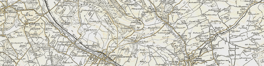Old map of Frithsden in 1898