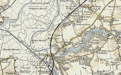 Old map of Bell Hill in 1901-1902