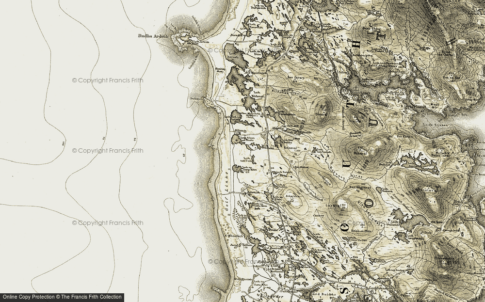 Old Map of Frobost, 1911 in 1911