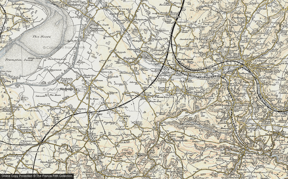 Old Map of Frocester, 1898-1900 in 1898-1900