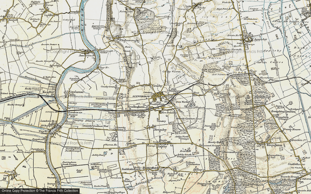 Old Map of Frodingham, 1903 in 1903