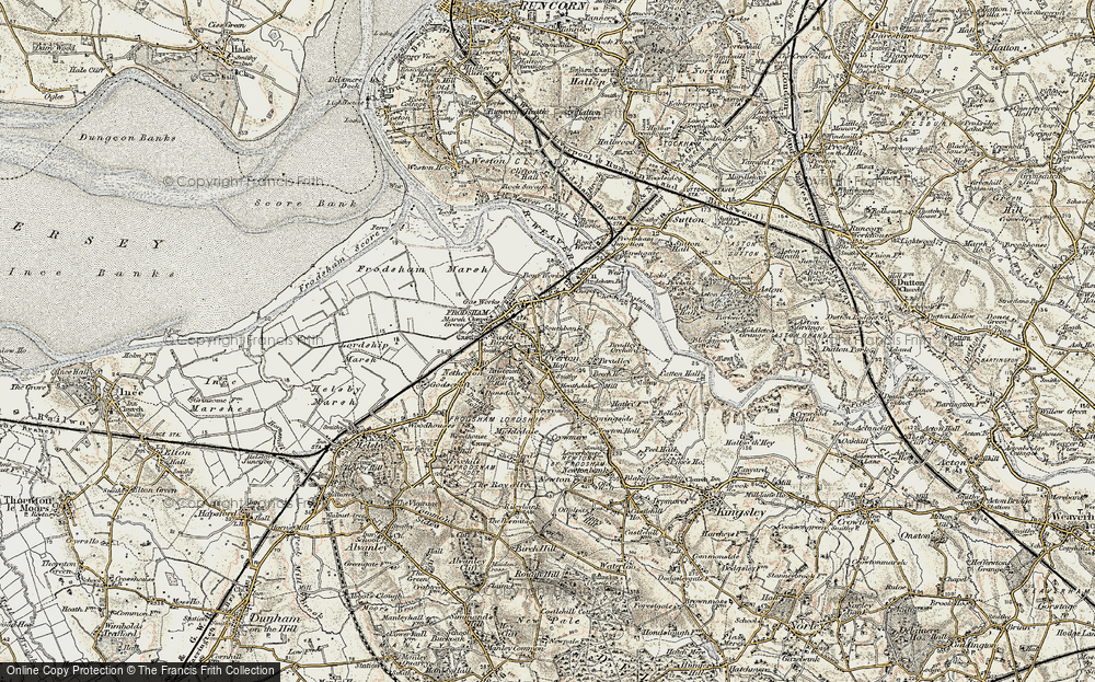Old Map of Frodsham, 1902-1903 in 1902-1903