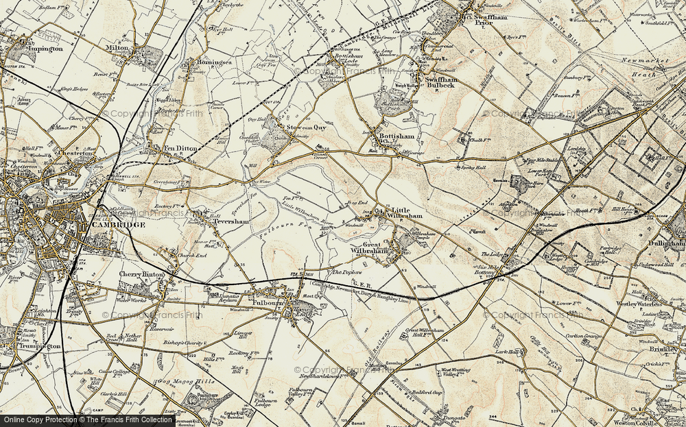 Old Map of Frog End, 1899-1901 in 1899-1901